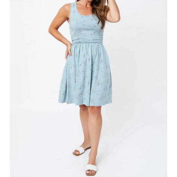 NEW MATA TRADERS asheville dress in badminton slate - Picture 1 of 3